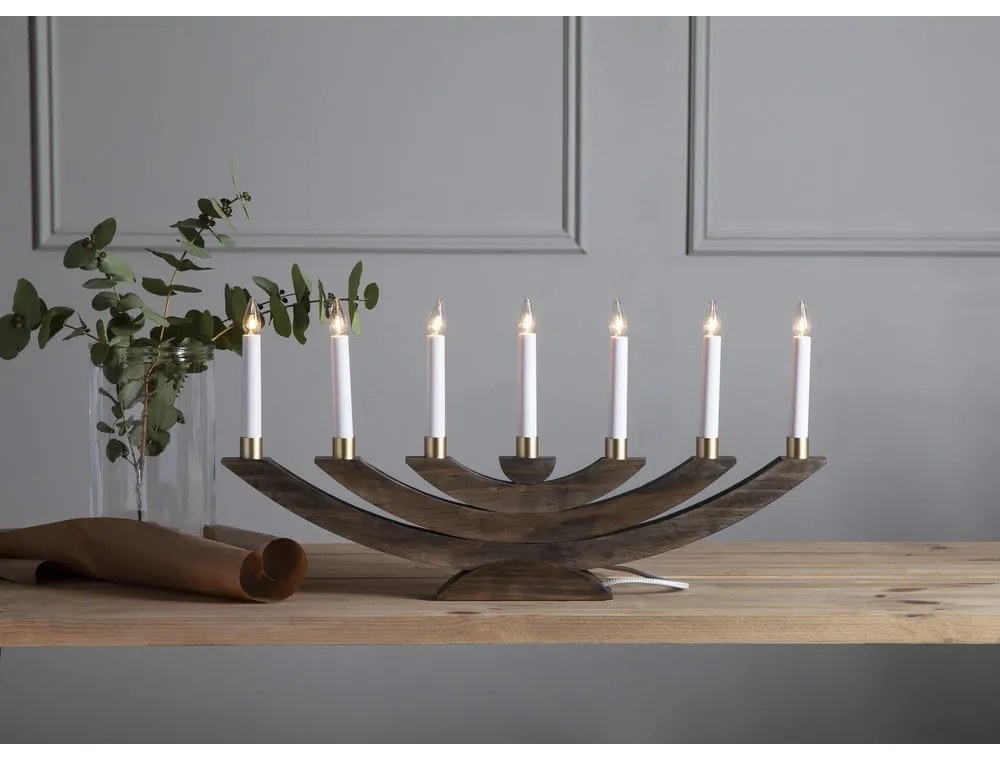 Barna karácsonyi fénydekoráció Navida – Star Trading