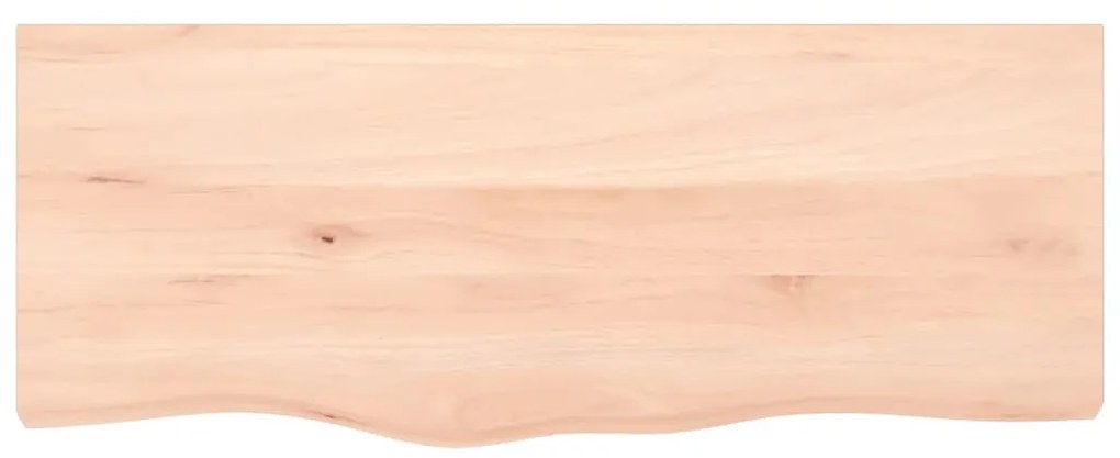 kezeletlen tömör tölgyfa fali polc 100x40x(2-6) cm