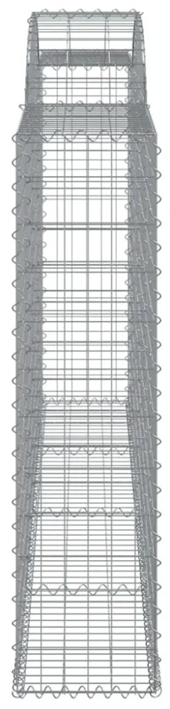 11 db íves horganyzott vas gabion kosár 300x30x120/140 cm