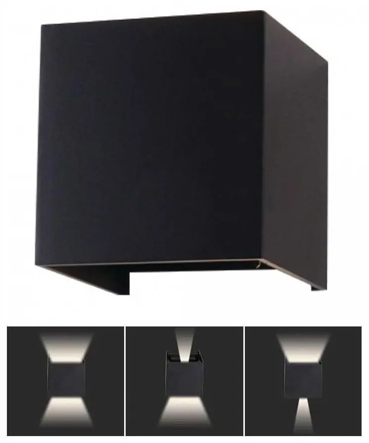 LED Kültéri fali lámpa LED/11W/230V 3000K IP65 fekete