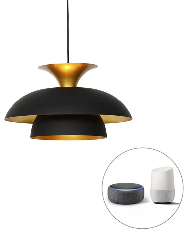 Okos függőlámpa fekete arannyal, WiFi-vel G95 - Titus