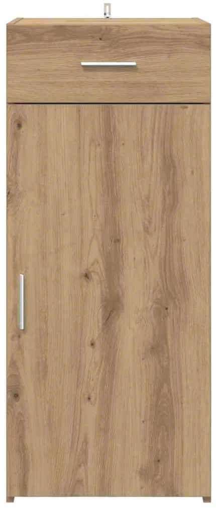 Széf fiókkal Musta tammi 42.5 x 40 x 93 cm Faanyag