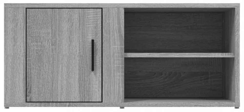 2 db szürke sonoma színű szerelt fa TV-szekrény 80x31,5x36 cm