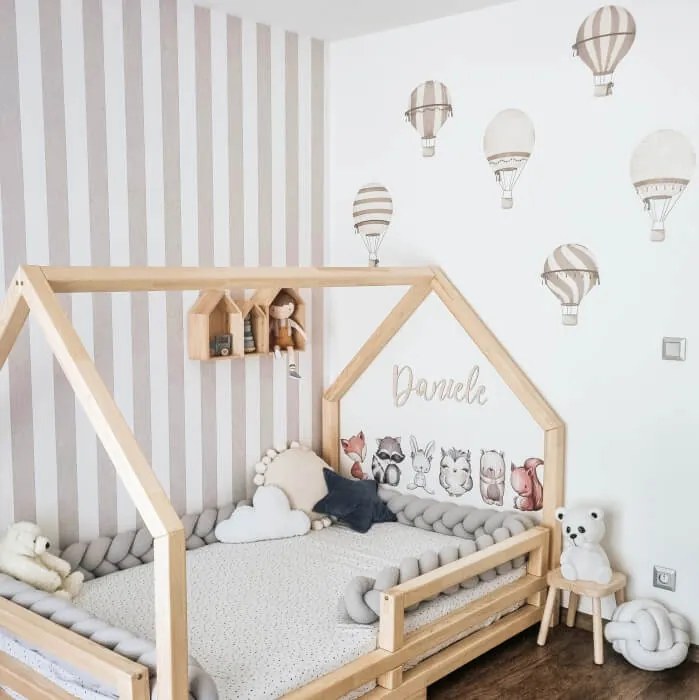 INSPIO Hőlégballon falmatricák barna színben