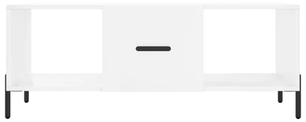 vidaXL magasfényű fehér szerelt fa dohányzóasztal 102 x 50 x 40 cm