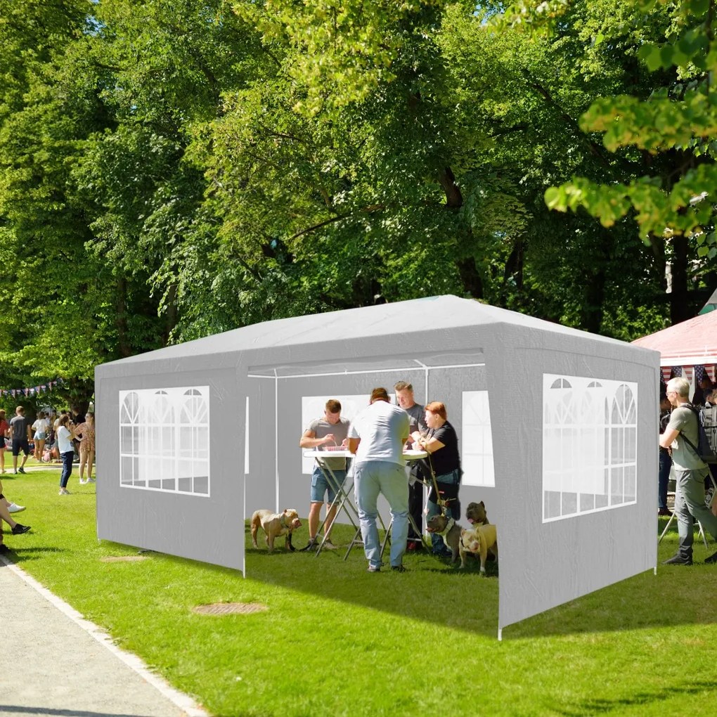 NEAPOL rendezvénysátor, 3x6m, fehér Jurhan