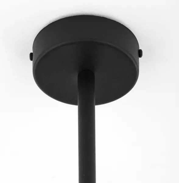 Jupiter 1974 - Csillár rúdon MOKA 3xGU10/10W/230V + 3xG9/10W/230V fekete/króm