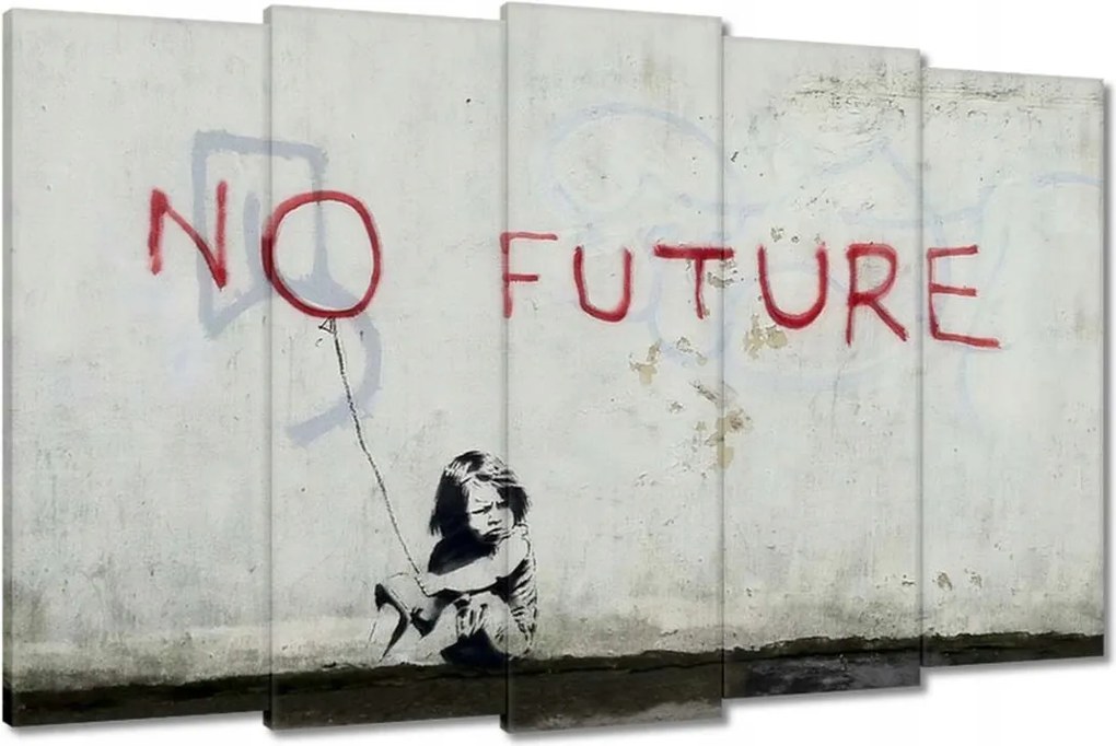 Festmények 150x95 No Future Banksy Graffiti
