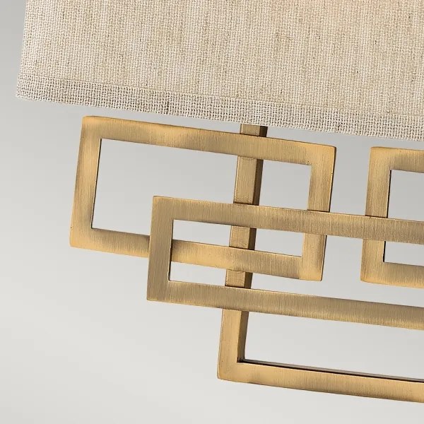 Hinkley HK-LANZA2-BR - LANZA fali lámpatest 2xE14/60W/230V, bronz