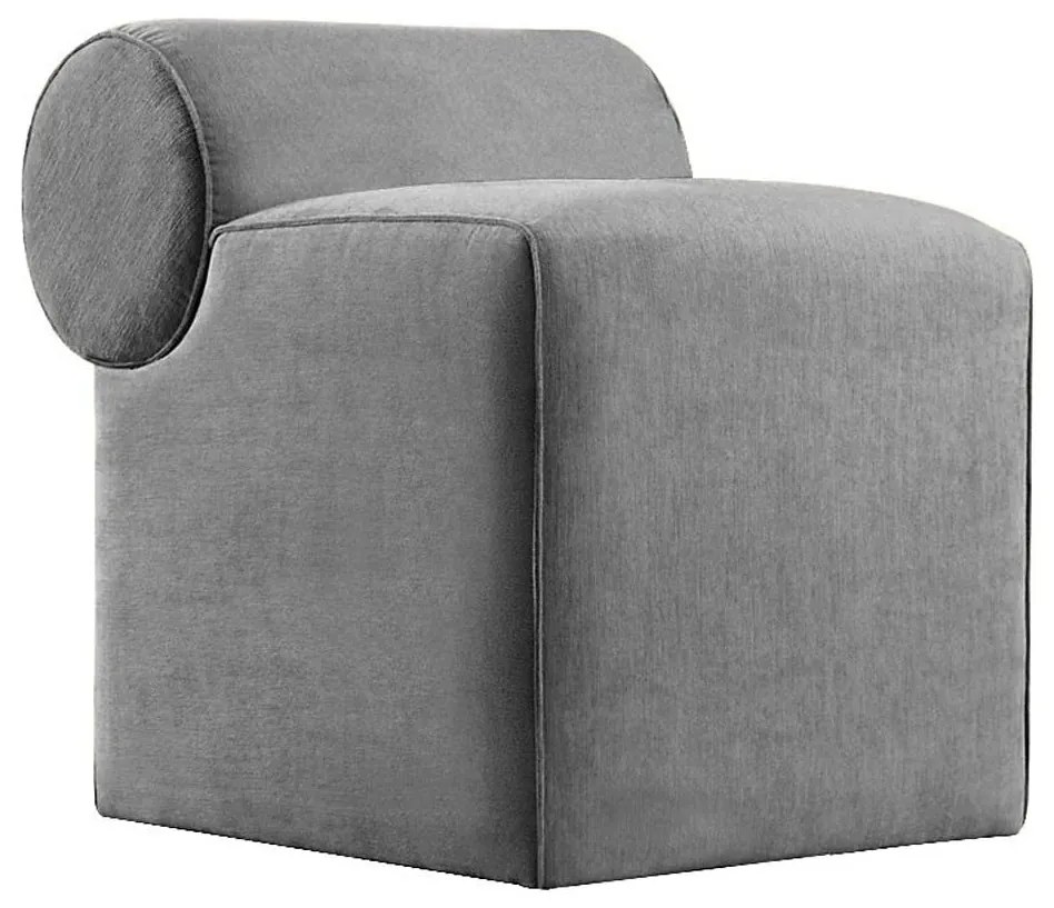 TIKI puff 47x45 cm szürke