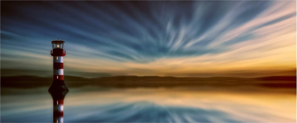 Világítótorony képe (120x50 cm)