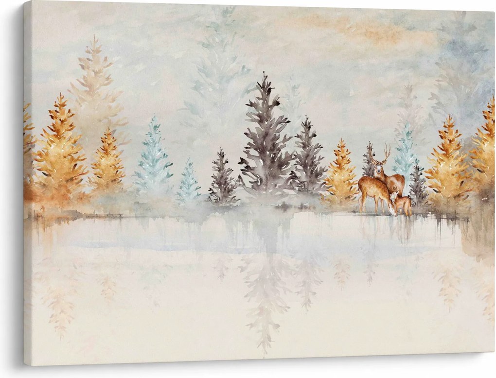 Kép - Akvarell erdő (70x50 cm)