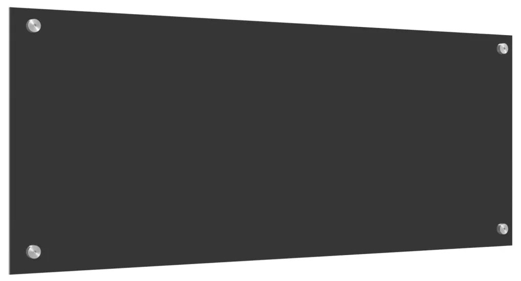 Konyhai Hátfal Sötétszürke 100x40x0,6 cm Edzett Üveg