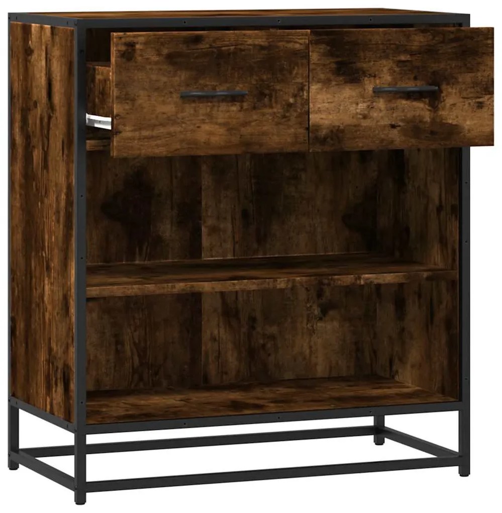 komód füstölt tölgy 68x35x76 cm Gépelt fa