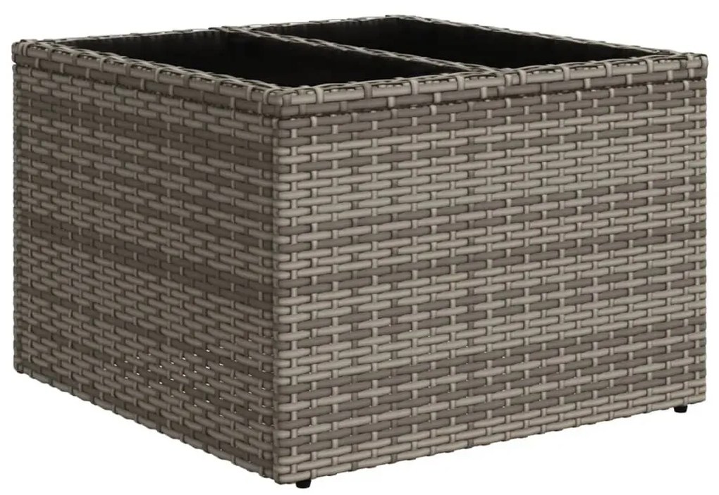 5 részes szürke polyrattan kerti ülőgarnitúra párnákkal