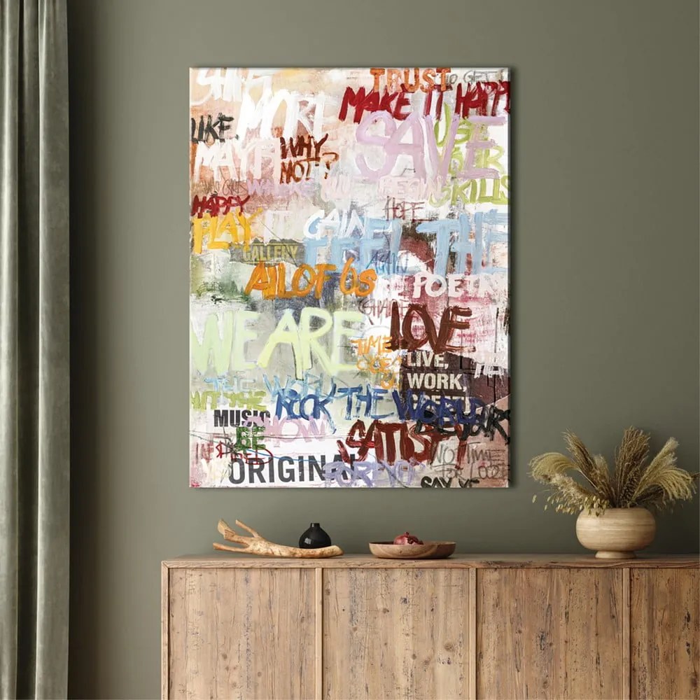 Kép kézzel festett részletekkel 90x118 cm Streetlife – Malerifabrikken