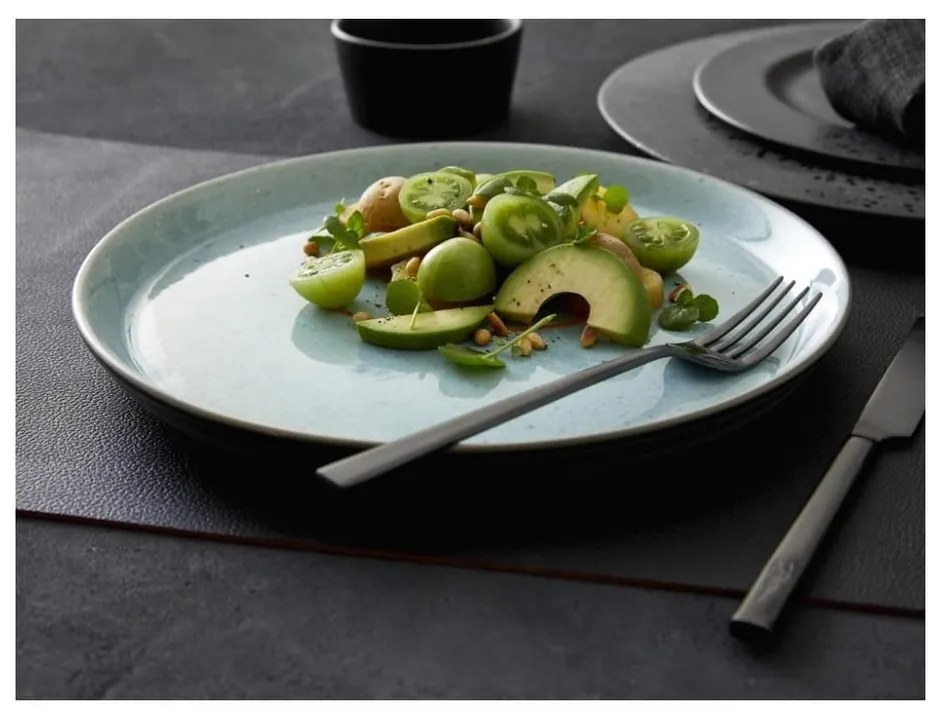 Világosszürke kőedény tányér ø 27 cm Grey/Light Blue – Bitz