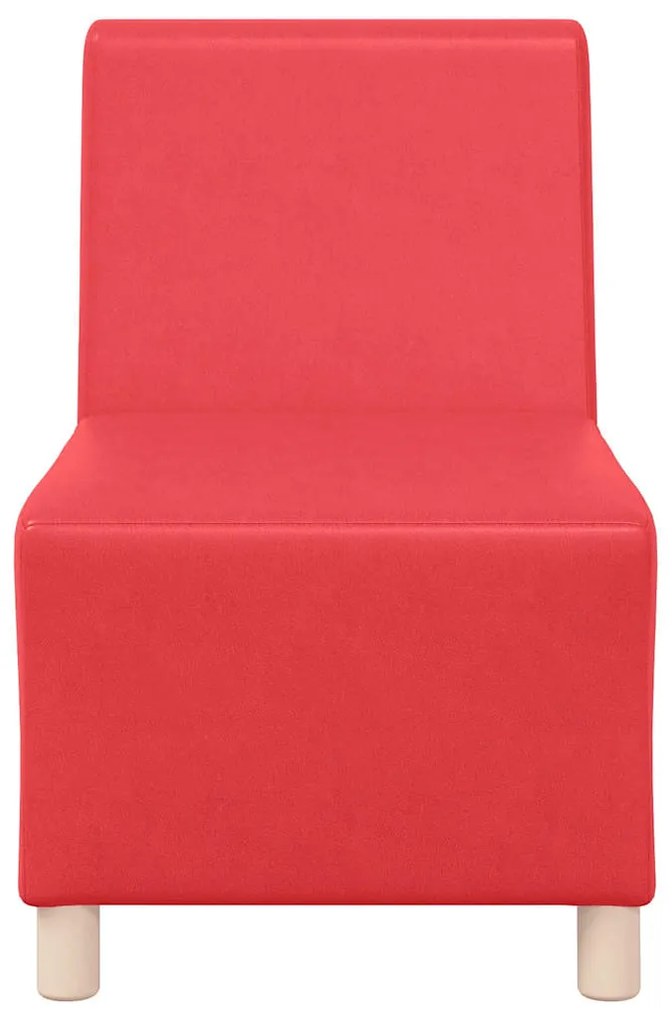 piros műbőr kanapéfotel 55 cm