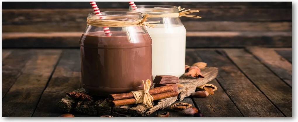 Edzett üveg panel Koktélok befőttes üvegben XXL