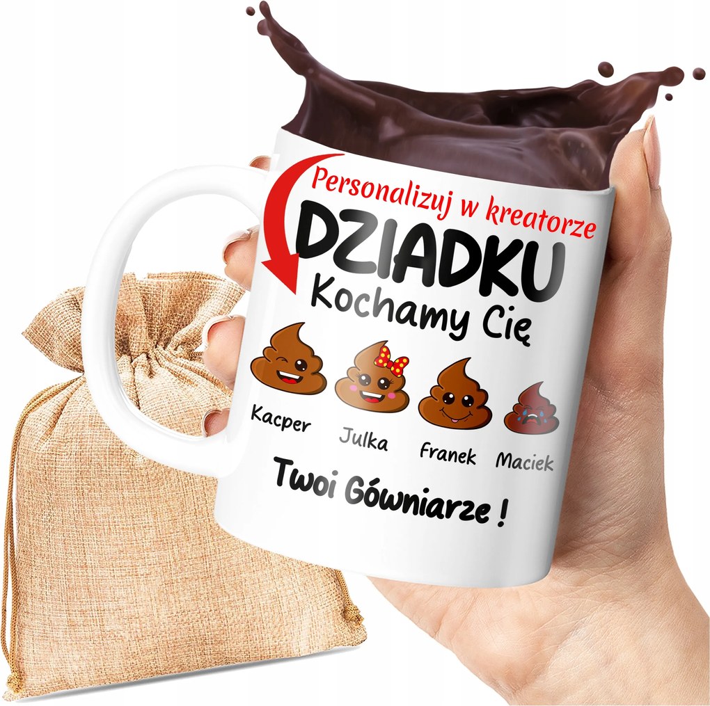 Bögre Nagypapának Vicces Személyre Szabott Ajándék Unokák Nevei