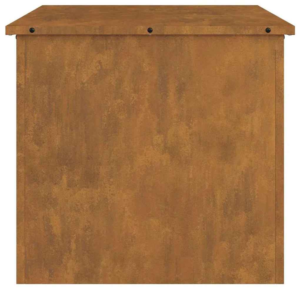 Kültéri Tároló Doboz Barna 55 x 50.5 x 50 cm időjárásálló acél