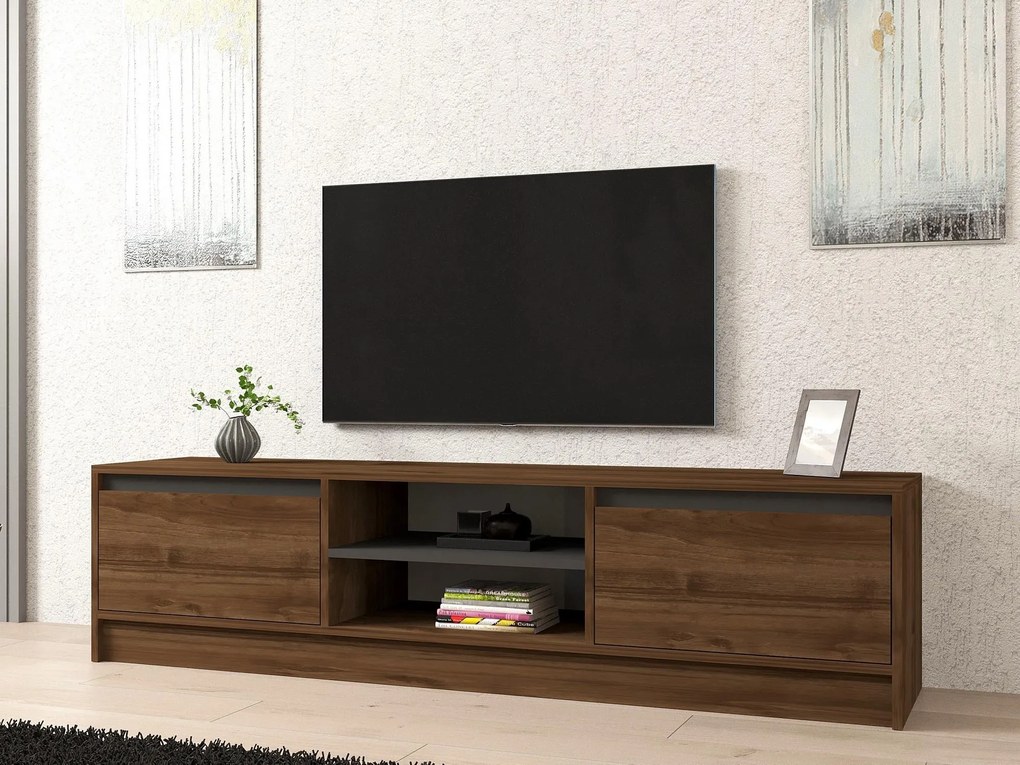 TV asztal/szekrény Omar (dió + antracit). 1089276