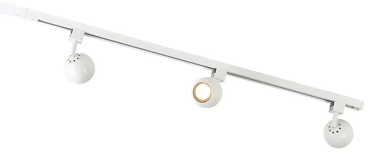 Modern fehér sínrendszer 3 lámpával, 1 fázisú - Gissi