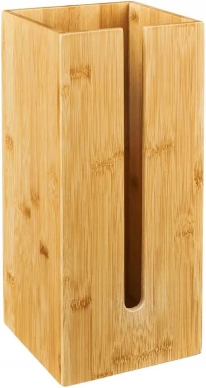 Fürdőszobai WC-papír tartó állvány 3db bambusz 33x15x15 LBA-27 Evg