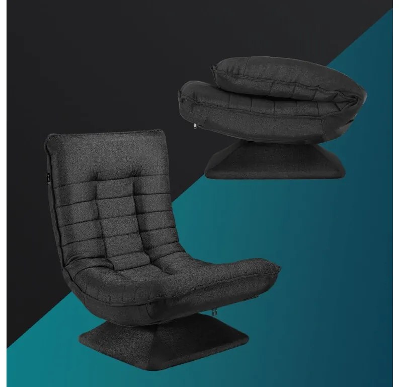 Casaria® Pihenőszék - fekete