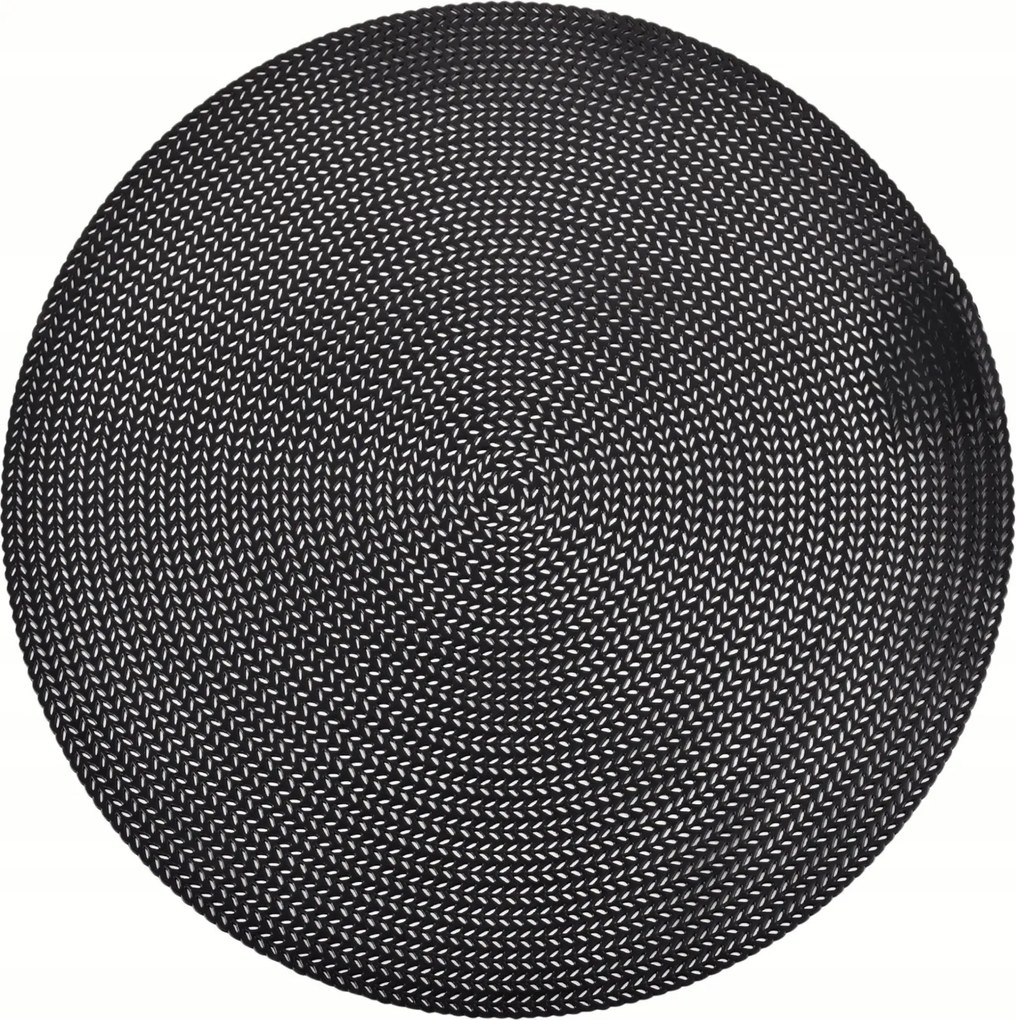 Asztali alátét fekete 38cm kerek elegáns asztali szőnyeg