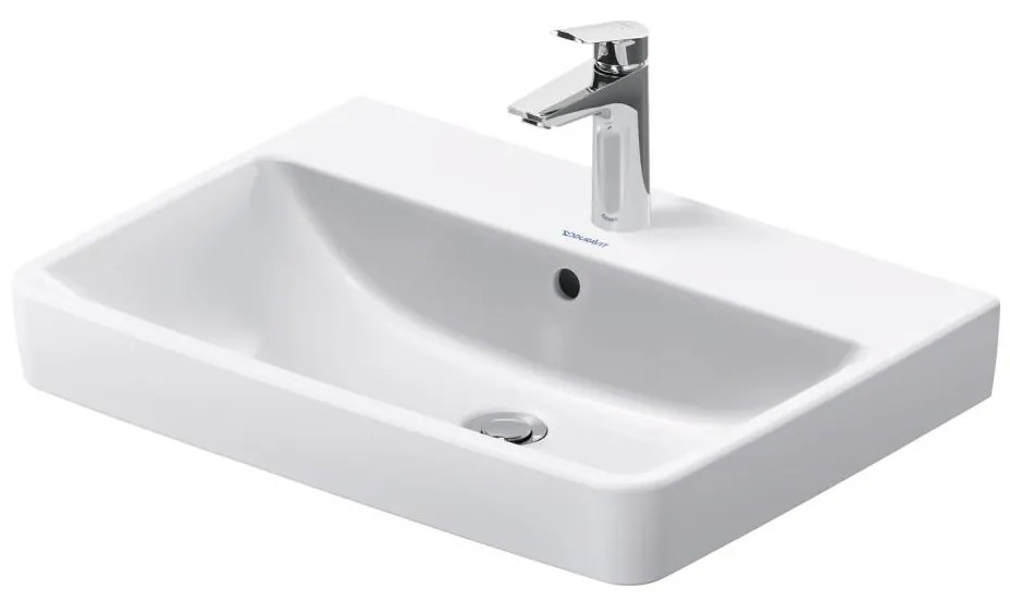Duravit 23756500002 - Falra szerelhető D-NEO mosdó 65x46 cm kerámia/fényes fehér