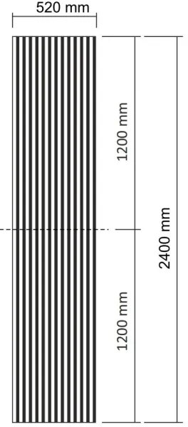 Akusztikus falpanel VASALUND 240x52 cm tölgy