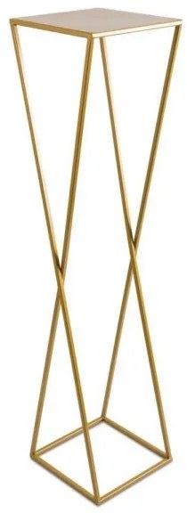 Virágállvány 100x24 cm arany színben