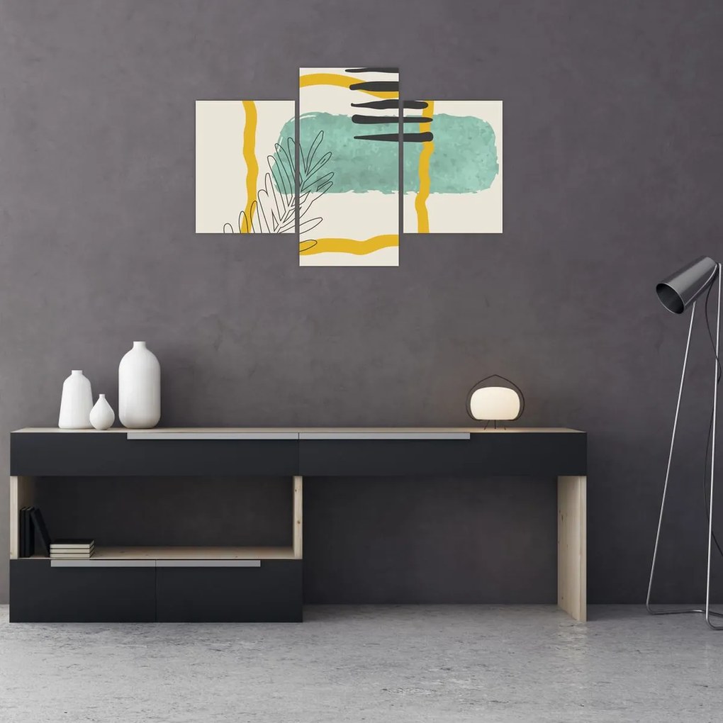 Kép - Absztrakt lapok N⁰2 (90x60 cm)