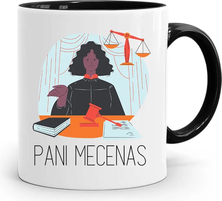 Fekete Bögre Ügyvédnek Mr. Mecenas fényképes nyomattal