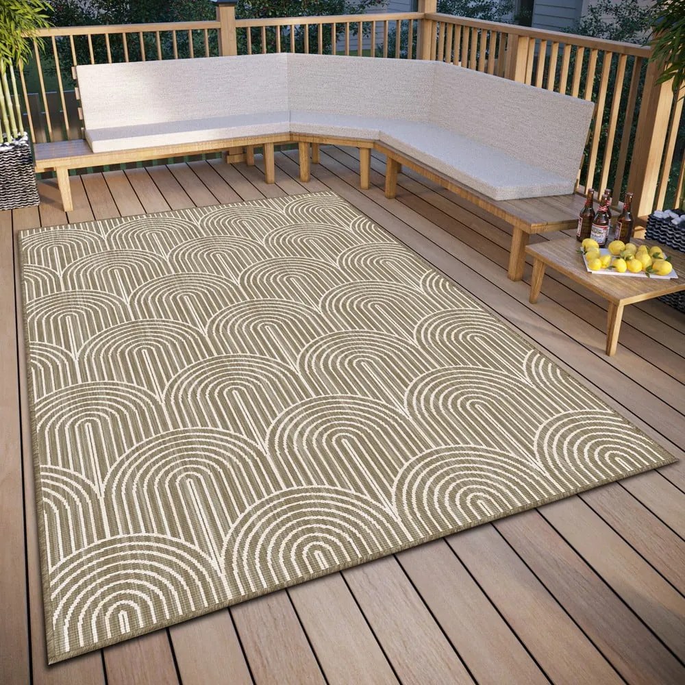 Barna kültéri szőnyeg 120x170 cm Pangli Linen – Hanse Home