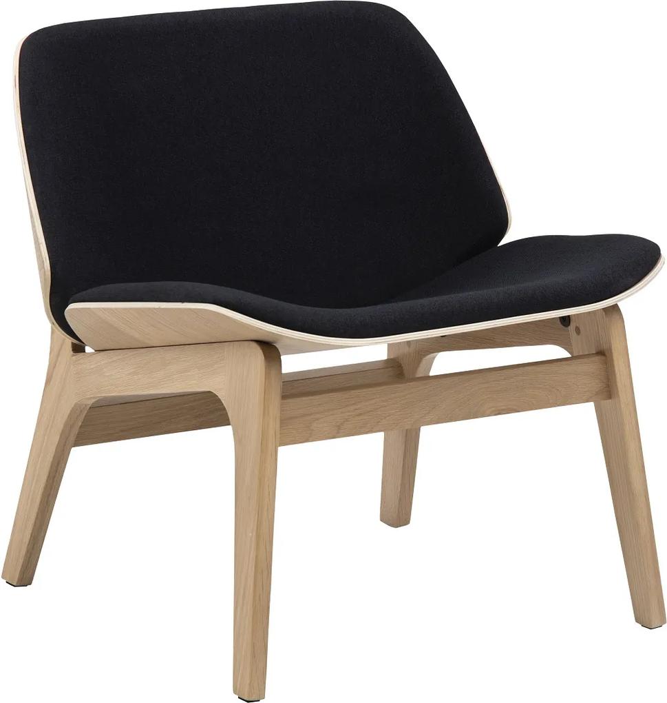Stílusos szék Allie - fekete / természetes