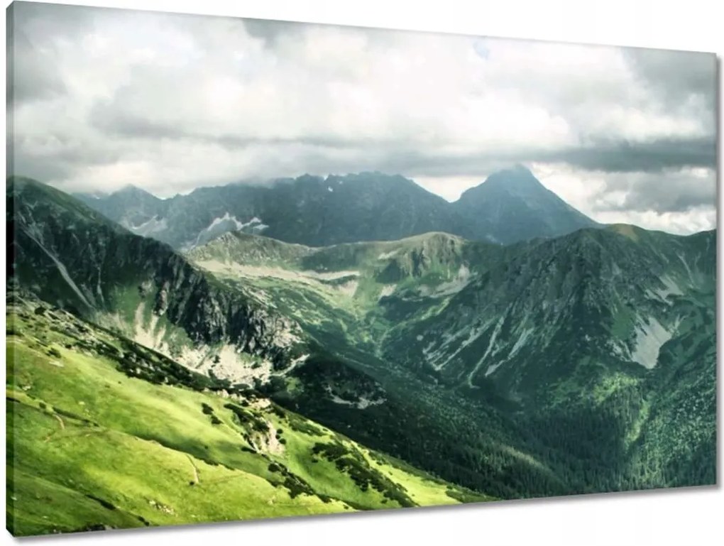 Vászonkép 90x60 Tátra Lengyel hegyek Kilátás