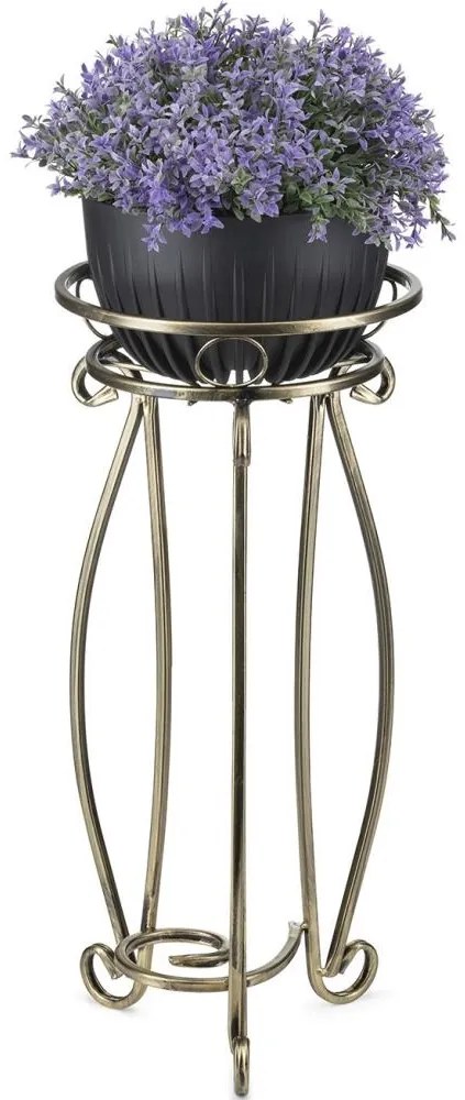 Virágállvány 62x28 cm arany