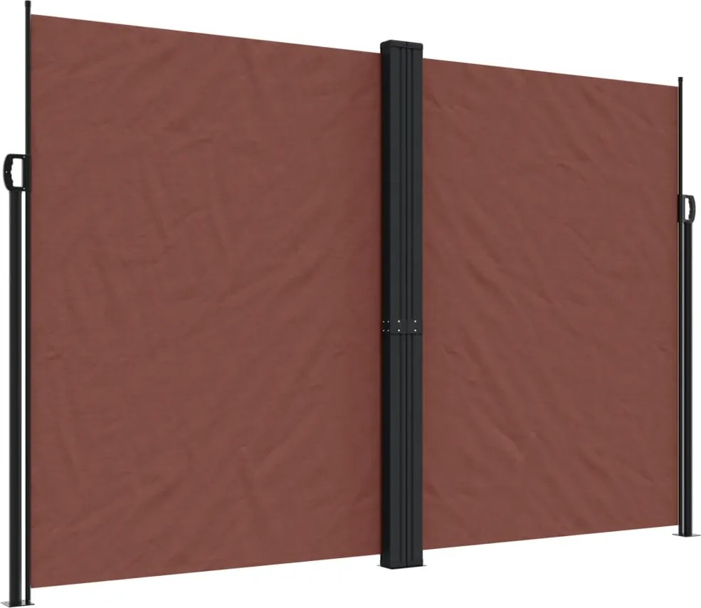 vidaXL barna behúzható oldalsó napellenző 220 x 1200 cm