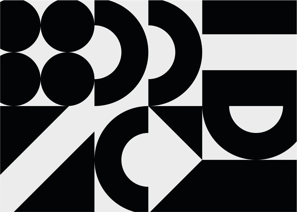 Üveg kép - Geometriai absztrakció N⁰2 (70x50 cm)