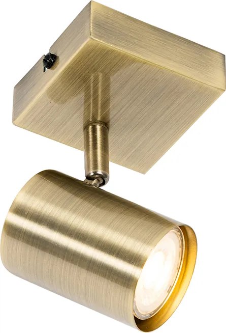 Modern spotlámpa bronz állítható négyzet alakú - Jeana