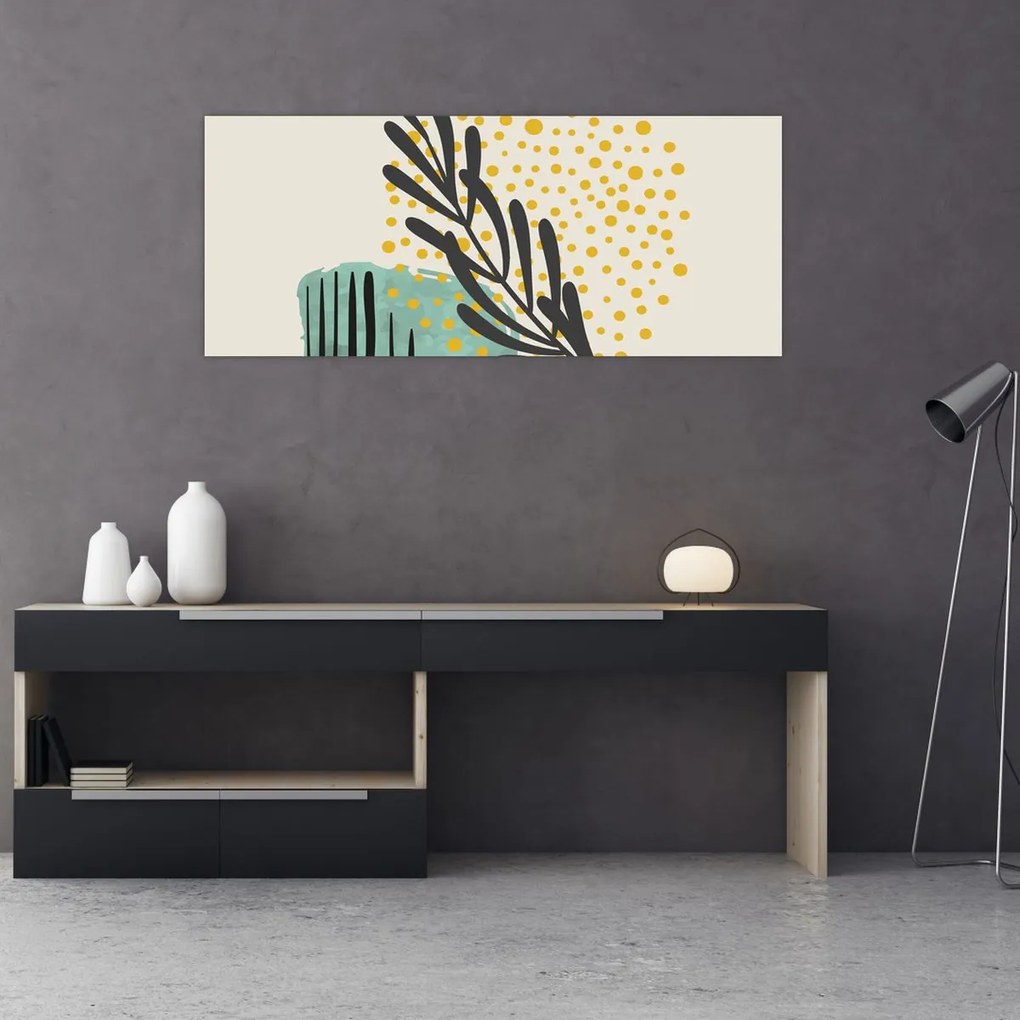 Kép - Absztrakt lapok N⁰3 (120x50 cm)