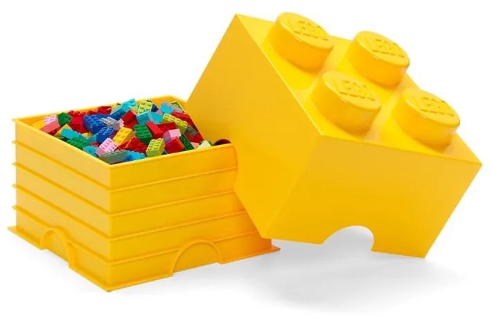 Sárga szögletes tárolódoboz - LEGO®
