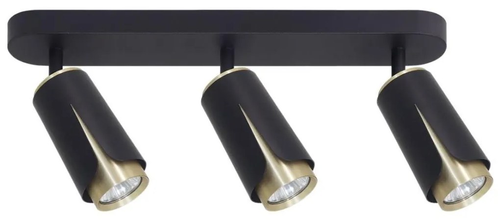 Spotlámpa FLOWER 3xGU10/8W/230V fekete