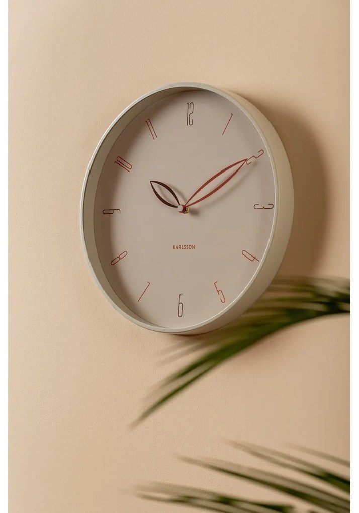 Karlsson 6012WG design falióra bézs, 40 cm átmérővel