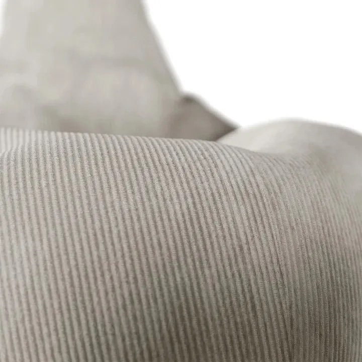 Juskys Chillex babzsákfotel lábtartóval – bézs