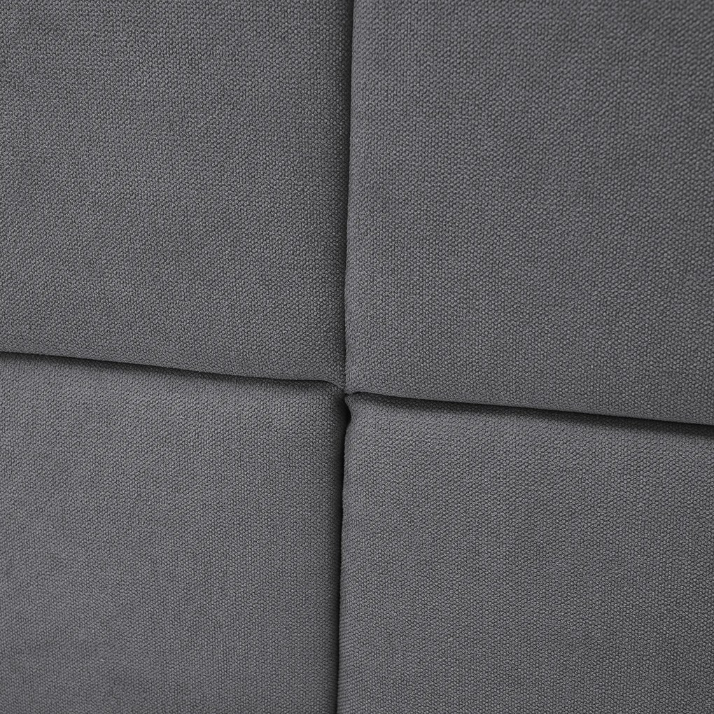 Boxspring ágy, 180x200, szürke, APRIL
