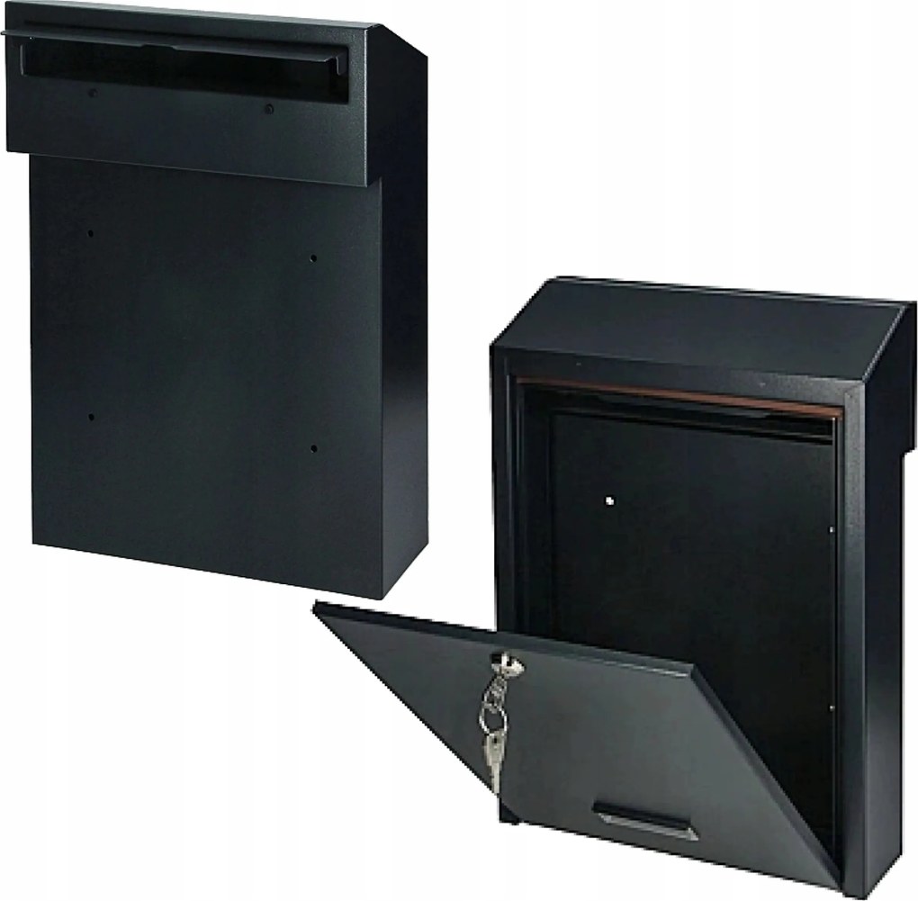 Postaláda átmenő levelekhez Fiji C4 Acél kétoldalas antracit