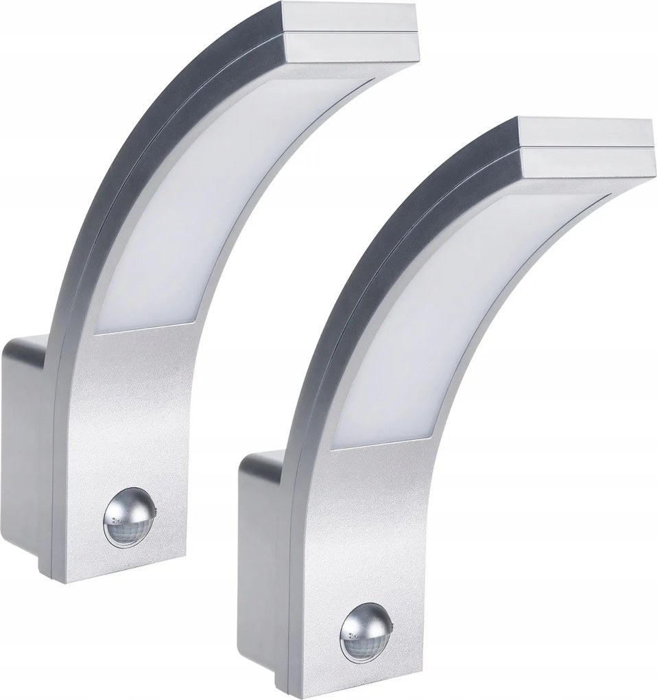 2x Led lámpa szürkületi mozgásérzékelővel kültéri kerti 10W IP54